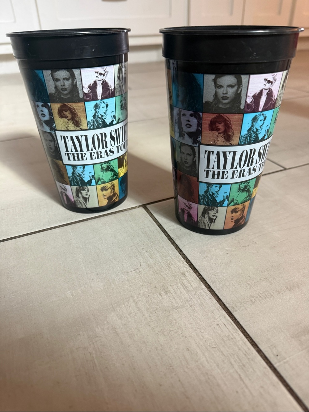 Taylor Swift Multicolor Eras Tour Photo Collage Cups
